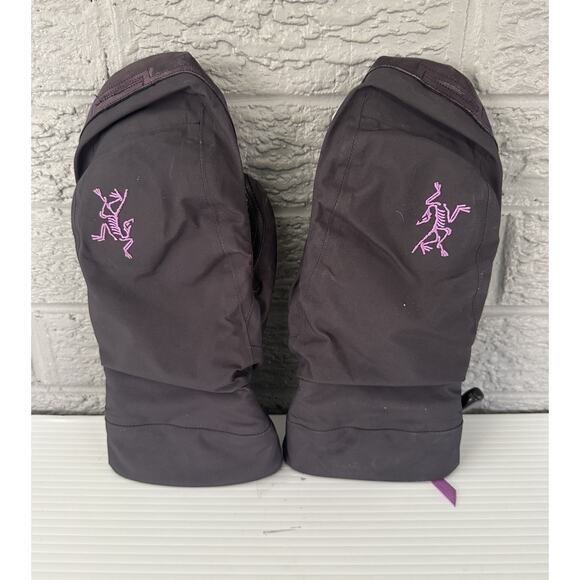 Arc’teryx x BEAMS Mittens Limited Edition Sz S Black Gore-Tex Leather Ski Gloves